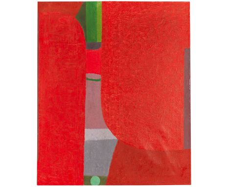 Max Ackermann     1887 Berlin - 1975 Unterlengenhardt/Bad Liebenzell Ohne Titel. 1972. Öl auf Leinwand.  Verso auf dem Keilra