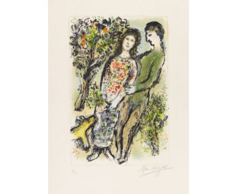 Marc Chagall     1887 Witebsk - 1985 Saint-Paul-de-Vence L'Oranger. 1975. Farblithografie.  Sorlier 737. Signiert und nummeri