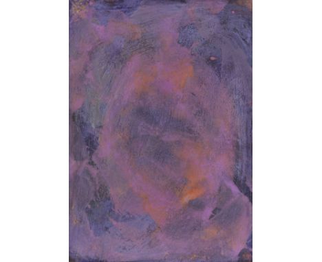 Gotthard Graubner     1930 Erlbach/Vogtland - 2013 Neuss Ohne Titel. 1988. Öl auf Papier auf Leinwand.  Verso signiert, datie