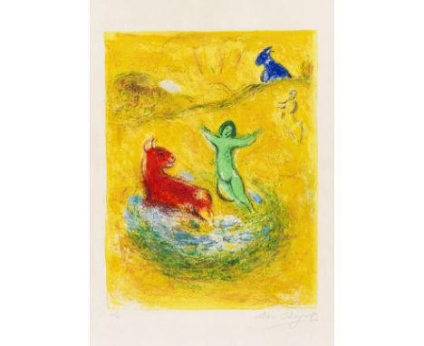 Marc Chagall     1887 Witebsk - 1985 Saint-Paul-de-Vence Le piège à loups. 1961. Farblithografie.  Mourlot 312. Cramer Livres