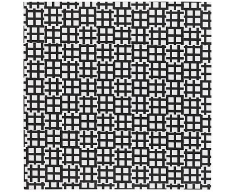 François Morellet     1926 Cholet - 2016 Cholet Tirets  0°  90°. 1971. Acryl auf Leinwand.  Verso auf dem Keilrahmen signiert