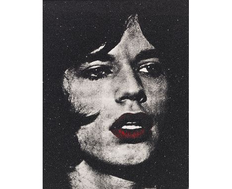 Russell Young     1959 York (England) - lebt und arbeitet in New York und Kalifornien Mick Jagger + red lips / Reggie Kray, D