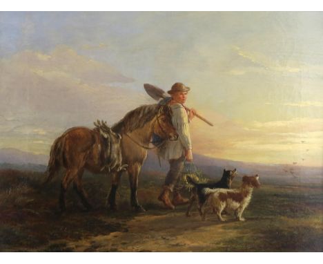 ATTRIBUTED TO JAMES HARDY JNR. RI (BRITISH 1832-1889) THE WARRENER Oil on canvas, 30.5 x 40cm (12 x 15.75) The Tryon Gallery 