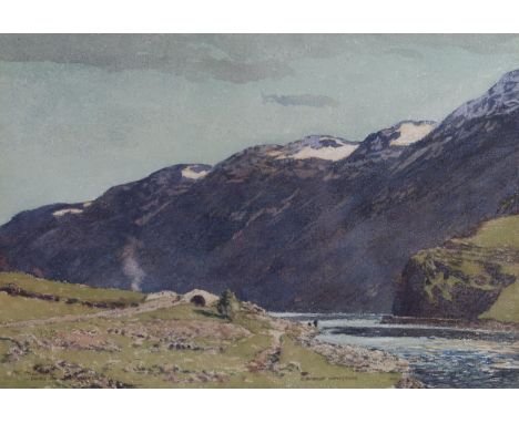 GEORGE HOUSTON RSA RSW RI (SCOTTISH 1869-1947) PASS OF BRANDER Watercolour, signed and inscribed with title, 25 x 36cm (9.75 