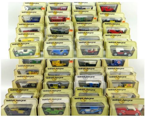 MATCHBOX MODELS OF YESTERYEAR, straw boxes x 43 including Y-1 Jaguar x 2, Y2 Vauxhall, Y3 Ford T, Y3 Riley, Y4 Duesenberg, Y5