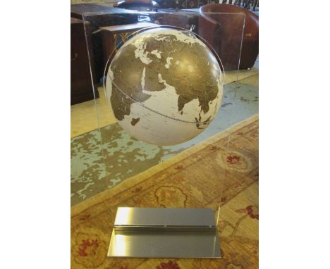 GLOBE, within a rectangular perspex effect surround, 51cm W x 101cm H.