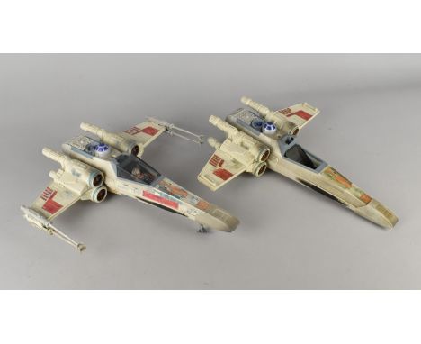 Two Loose Star Wars Tonka 1995 X-Wing Models (One Incomplete)