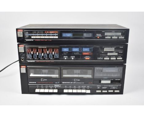 A Sanyo Cassette Deck, Amplifier and Tuner