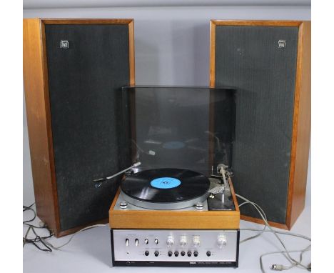 A Thorens Turntable Together with a Yamaha CA-500 Stereo Integrated Amplifier and Pair of Jordan Watts Modular High Fidelity 