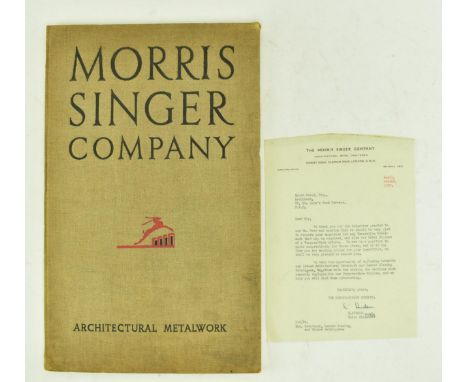 Undated, circa 1932 - Morris Singer Company Architectural Metalwork Catalogue - containing a dedication bookplate from the co