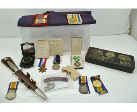 A SMALL ARCHIVE RELATING TO PO.1259 WILLIAM EDWARD PICKETT PRIVATE. R.M.L.I. HIS SECOND WORLD WAR MEDALS, including Long Serv