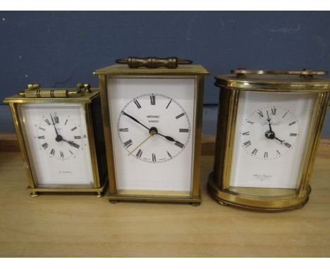 Metamec, H. Samuel, St James brass carriage clock- all battery
