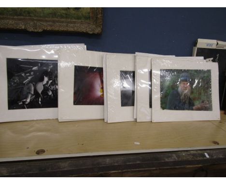 Portrait prints mounted on board by photographer Terence Wright