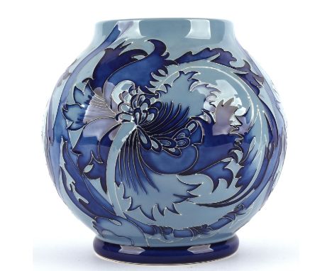 EMMA BOSSONS, FRSA (British, b.1976) for MOORCROFT, spherical shaped vase (RM2/6) in "Serotina" pattern, part of the "A Step 