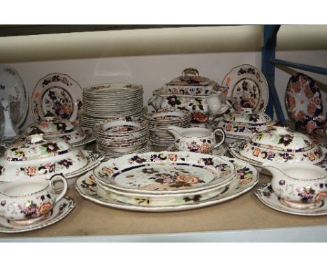 MASON'S 'MANDARIN' DINNERWARES, to include a large soup tureen, ladle and stand, four tureens, three sauce boats, meat platte