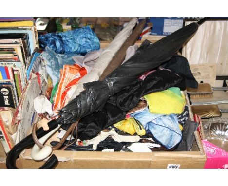 VINTAGE ACCESSORIES, to include umbrellas, gloves, scarves etc