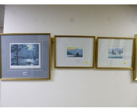 GEOFFREY DAVID MARKOVICH (1946-), signed and titled limited edition etchings, 'Coast Mist' 88/150 and 'Dawn Light' 49/150, ea