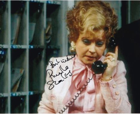 Prunella Scales Fawlty Towers Actress 10x8 Signed Photo. Good condition. All autographs come with a Certificate of Authentici