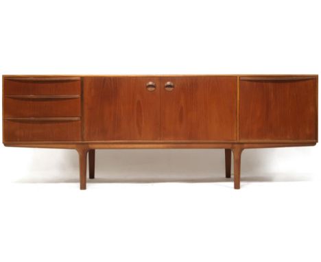 A MID 20TH CENTURY TEAK MCINTOSH &amp; CO LTD OF KIRKCALDY SIDEBOARD&nbsp;with pair of central doors with moulded handles con