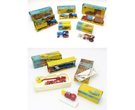 A COLLECTION OF BOXED&nbsp;CORGI TOYS MODEL VEHICLES Comprising, 54 Fordson "Power Major" with "Roadless" Half Tracks, 53 Mas