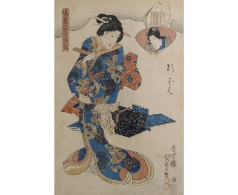 UTAGAWA KUNISADA (1786-1865) Sugibae, from the series The False Murasaki's Rustic Genji (Nise Murasaki Inaka Genji), Oban tat