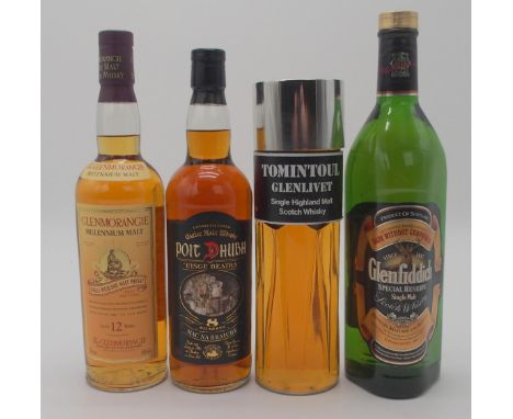 GLENMORANGIE 12 YEAR OLD MILLENNIUM MALT HIGHLAND SINGLE MALT Single Malt Highland Whisky 70cl e 40% vol., Poit Dhubh 8 years