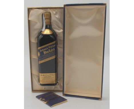 JOHNNIE WALKER BLUE LABEL BLENDED SCOTCH WHISKY  Bottle Number K34650, 40% vol 70cl. Condition Report:Available upon request