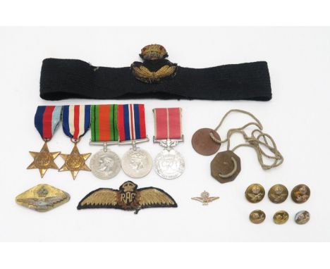 A WW2 BRITISH EMPIRE MEDAL GROUP OF FIVE Awarded to Flight Sergeant Leslie S. Rockey (R.A.F. 569639) R.C.A.F., comprising Geo