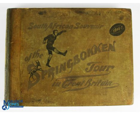 Magnificent, Rare 1906-7 S Africa Rugby Book, E J L Platnauer's 'Souvenir of the Springboks Tour': Lovely, comprehensive, so 