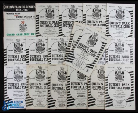Collection of Queens Park home programmes 1947/48 Hearts, 1950/51 Arbroath, 1956/57 Dundee, 1962/63 East Stirlingshire, 1963/