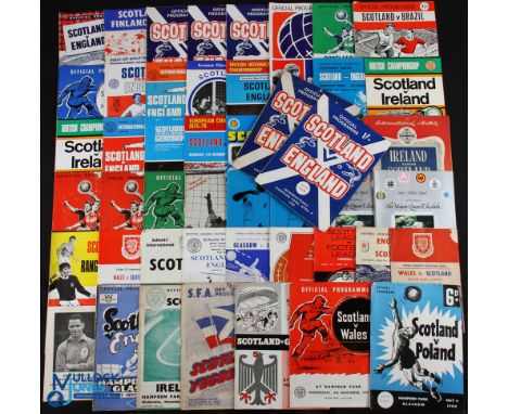 Collection of international (mainly) programmes to include Scotland homes 1952 England (selotape spine), 1954 Ireland, 1956 Y