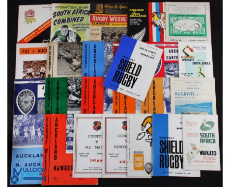 1953-1973 NZ Interest Rugby Programmes (25): NZ v S Africa 1st Test 1956, v The Rest 1953, v France, 2nd Test, 1968; Waikato 