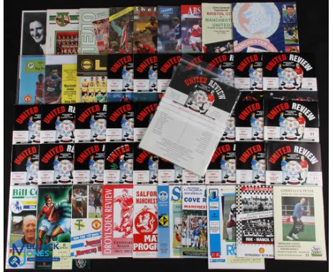1992/93 (1st premier league season) Manchester Utd home league programmes complete season nos. 1-27 including FAC Brighton + 