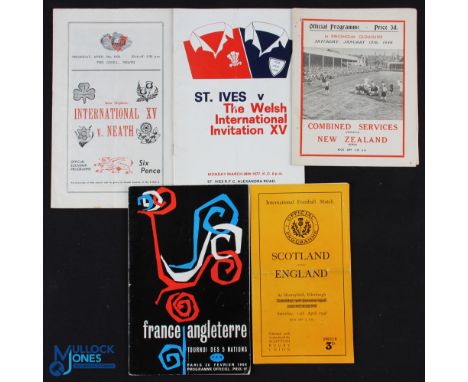 1940s-70s Rugby Programme Miscellany (5): A really good if wide-ranging selection: Scotland v England, delayed Victory Intern