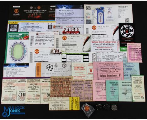 Selection of Manchester Utd match tickets homes 1956/57 Everton (FAC), 1961/62 Bolton Wanderers (FAC), 1963/64 Spurs (ECWC), 