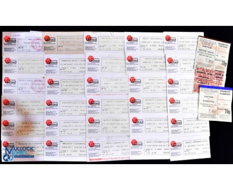 1967-1979 Manchester United Home Ticket Collection, to include Division 1, Cup and one U23 match played at Old Trafford (32)