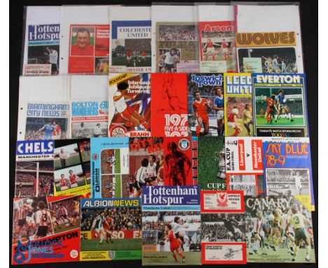 1978/79 Manchester Utd Div. 1 away match programmes (14) including Coventry City (+ insert for 20 March 1979); also Liverpool