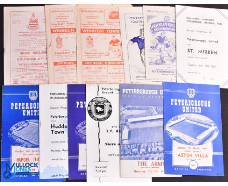 Collection of Peterborough Utd programmes homes 1957/58 The Army (Bobby Charlton, Cliff Jones, Gerry Hitchens, Dave Whelan et