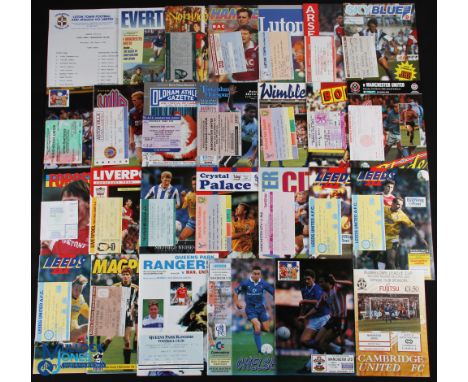 1991/92 (Final season before the Premier League emerged) Manchester Utd away programmes in Div. 1 to include Norwich City + t