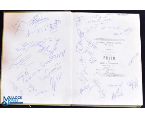 1963 Rugby League Football Book No. 2 Multi-signed: H/b book by Bev Risman with noted signatures of J Wilkinson, K Bose (Fiji