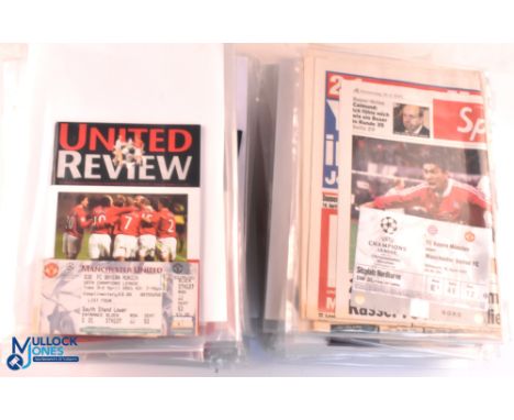 Manchester United Football Club Home &amp; Away Programmes and Tickets 2000-2001 - Homes - Nineteen Premier League programmes