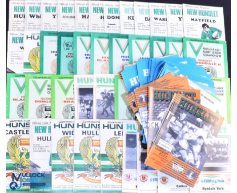 1970s-1990s New Hunslet/Hunslet R League Programmes (140): League and Cup, a selection of homes with some aways