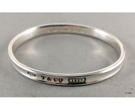 Genuine Tiffany Silver Bangle 