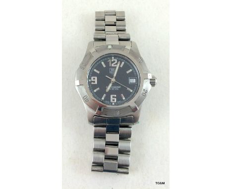 Genuine Tag Heuer stainless steel ladies watch 2000 exclusive unidirectional bezel model wn 1210