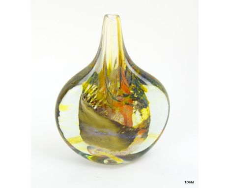 Isle of Wight glass fish / axe vase designed by Michael Harris ( Marked to Base)