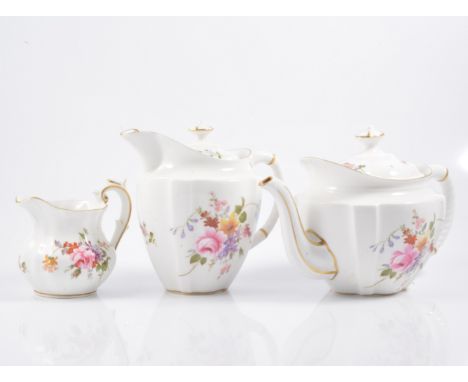 Collection of Royal Crown Derby, Derby posies pattern teaware, including teapot, 14cm.