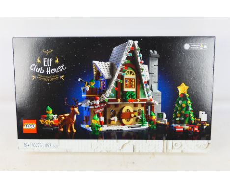 Lego - A boxed factory sealed 2020 Lego 'Winter Village Collection' #10275 Elf Club House. The set is presumed to be in Mint 