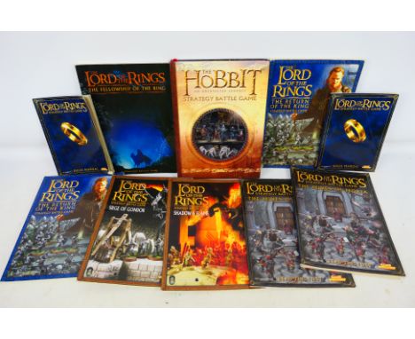 Warhammer - Games Workshop - Citadel - A group of ten Warhammer 'Lord of the Rings' themed books. Lot includes The Lord of th