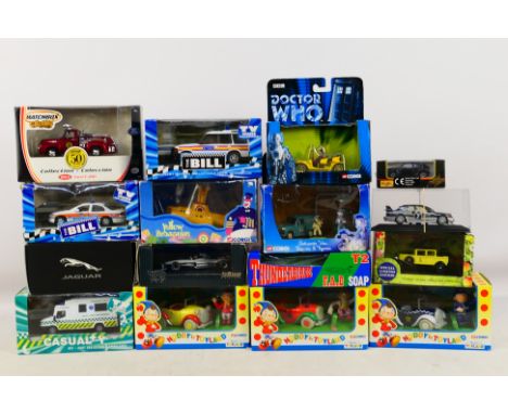 Corgi - Atlas - A group of boxed vehicles including Wallace & Gromit Austin A35 Van # CC80502, The Beatles Yellow Submarine #