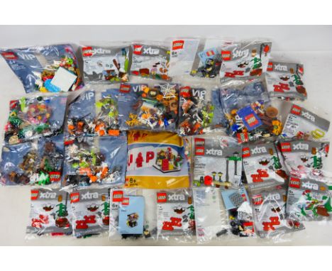 Lego - A group of 25 polybagged and factory sealed Lego accessories / add on packs. Lot includes Lego Xtra Accessories #40464